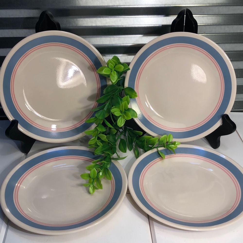 Corelle Colonial Bread Butter VTG Plates Set of 4 Lunch Plates